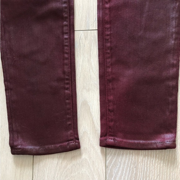 Hudson Nico Super Skinny Jeans in Burgundy Made in USA Size 28 - Picture 8 of 13